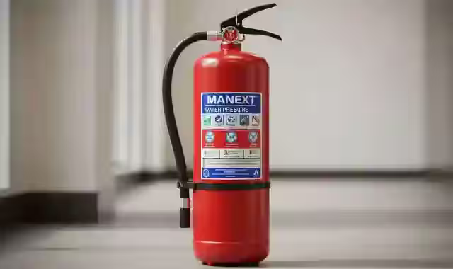 Extintor de Agua a Presión clase A - efectivo para materiales sólidos combustibles en oficinas y escuelas