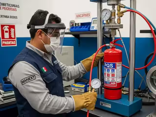 Prueba Hidrostática Extintores PQS