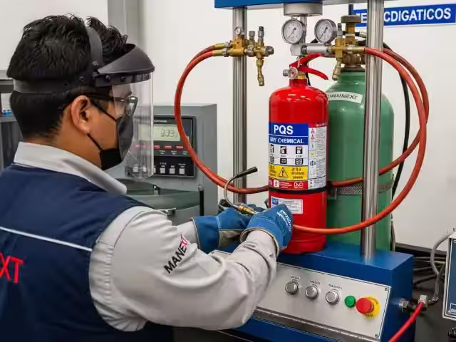 Prueba Hidrostática Extintores Agentes Limpios